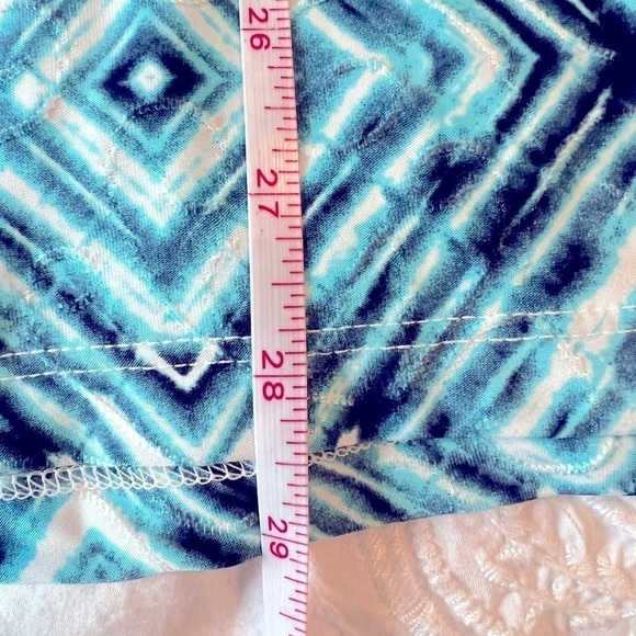 JM Collection multi colored blouse Tie Dye geometric print size 3X - Picture 9 of 9